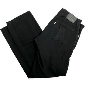 BLANK White Tab Levi's 514 Mens Black Denim Straight Leg Jeans 36x32 Collectors‎